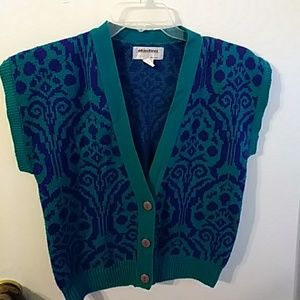💜Awesome sleeveless Vintage Sweater Size S